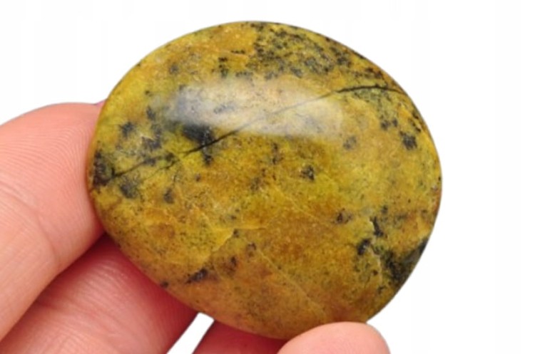 * OPAL ZIELONY MADAGASKAR ZJAWISKOWY ZIELONY MINERAŁ SUPER POLER NR 4 *