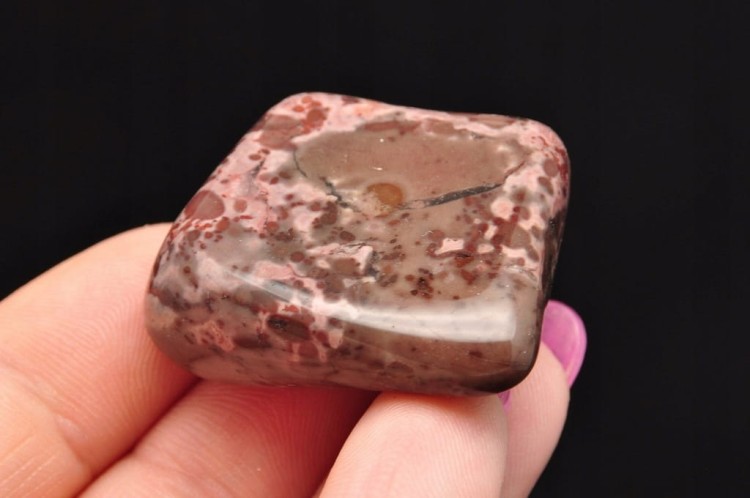 * JASPIS LEOPARDZI AFRYKA BĘBNOWANY POLEROWANY SZLIFOWANY MINERAŁ NR L10 *