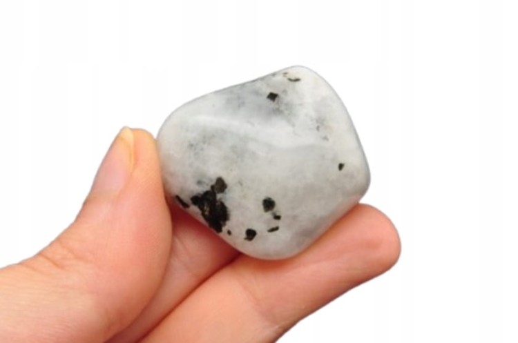 * KAMIEŃ KSIĘŻYCOWY MOONSTONE ŚLICZNY OKAZ CIEKAWY WZÓR NR 5 *