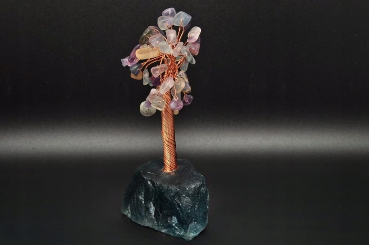 * DRZEWKO SZCZĘŚCIA CHINY FLUORYT ZIELONA BARWA IDEALNE DO KOLEKCJI NR 5 *