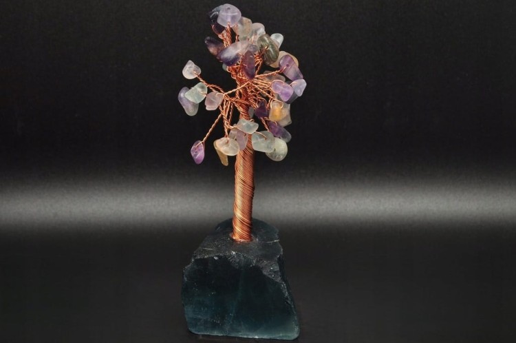 * DRZEWKO SZCZĘŚCIA CHINY FLUORYT ZIELONA BARWA IDEALNE DO KOLEKCJI NR 5 *