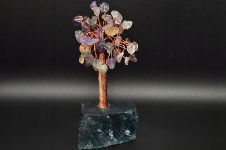 * DRZEWKO SZCZĘŚCIA CHINY FLUORYT ZIELONA BARWA IDEALNE DO KOLEKCJI NR 5 *