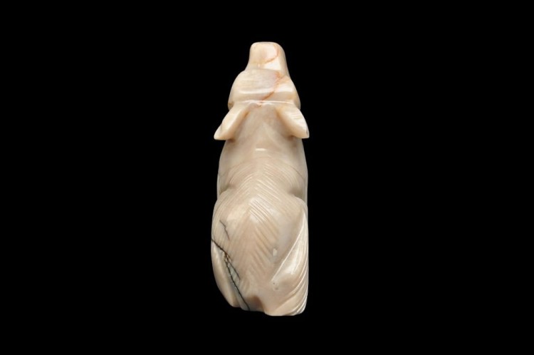 * STEATYT KAMIEŃ MYDLANY ORYFINALNA FIGURKA PERU RZEŹBA WILK NR 9 *