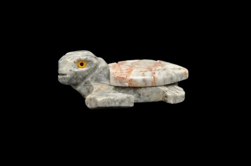 * STEATYT KAMIEŃ MYDLANY PERU UROKLIWA FIGURKA ŻÓŁW NA PREZENT NR 53 *