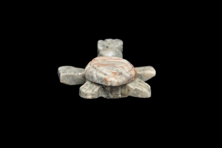 * STEATYT KAMIEŃ MYDLANY PERU UROKLIWA FIGURKA ŻÓŁW NA PREZENT NR 53 *