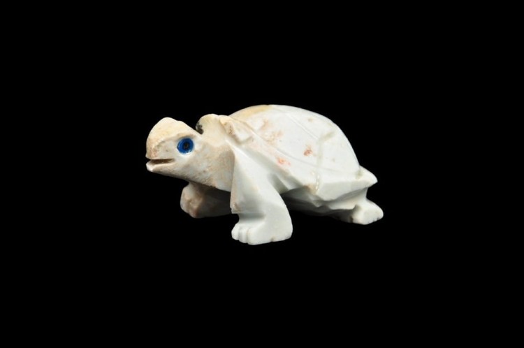 * STEATYT KAMIEŃ MYDLANY PERU WYJĄTKOWA FIGURKA ŻÓŁW ŚLICZNY OKAZ NR 52 *