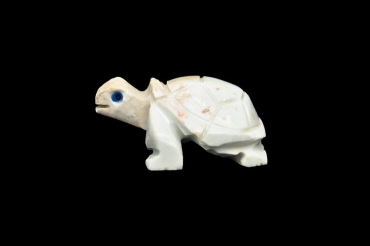 * STEATYT KAMIEŃ MYDLANY PERU WYJĄTKOWA FIGURKA ŻÓŁW ŚLICZNY OKAZ NR 52 *