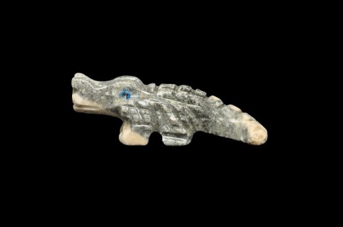 * STEATYT KAMIEŃ MYDLANY PERU UROKLIWA MAŁA FIGURKA KROKODYL NR 51 *