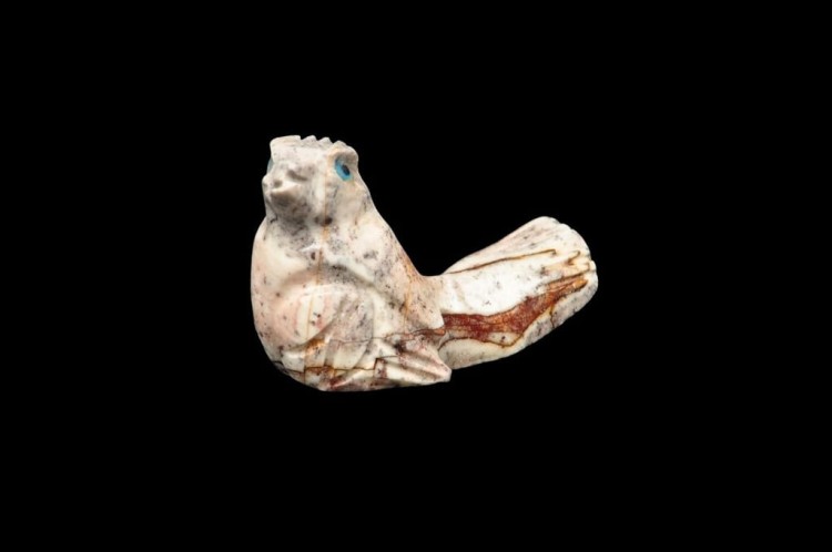 * STEATYT KAMIEŃ MYDLANY PERU WYJĄTKOWA FIGURKA PTAK NR 50 *