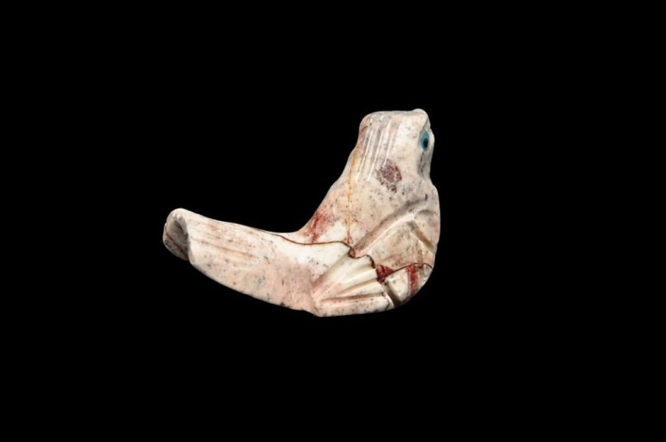 * STEATYT KAMIEŃ MYDLANY PERU WYJĄTKOWA FIGURKA PTAK NR 50 *