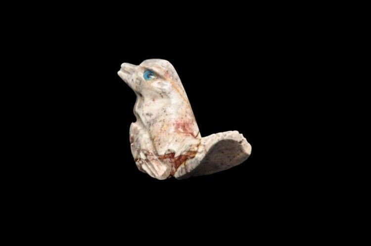 * STEATYT KAMIEŃ MYDLANY PERU WYJĄTKOWA FIGURKA PTAK NR 50 *