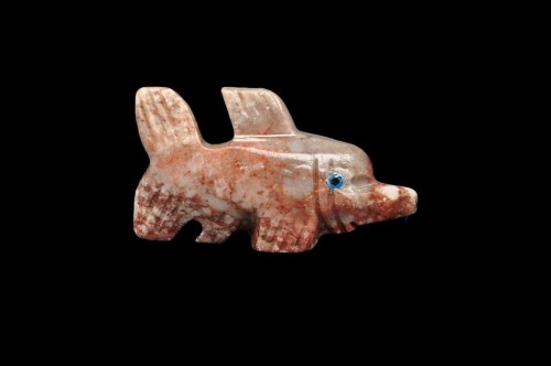 * STEATYT KAMIEŃ MYDLANY PERU FIGURKA RYBA CIEKAWA RZEŹBA NR 45 *