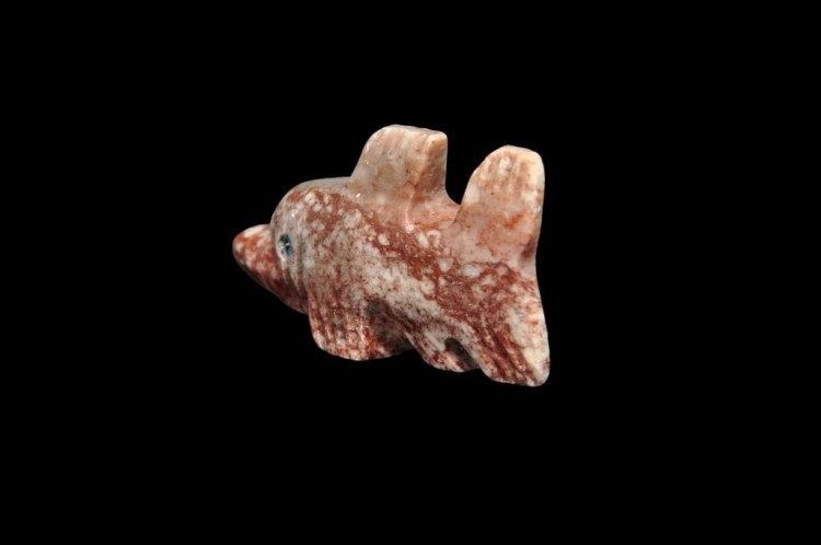 * STEATYT KAMIEŃ MYDLANY PERU FIGURKA RYBA CIEKAWA RZEŹBA NR 45 *