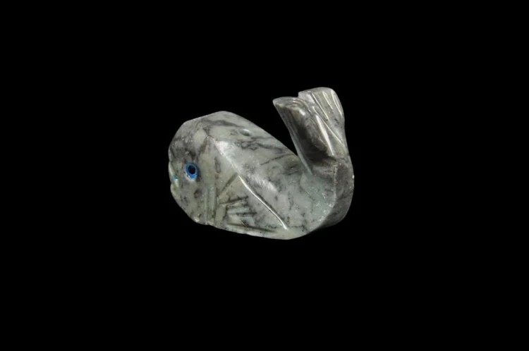 * STEATYT KAMIEŃ MYDLANY PERU MAŁA FIGURKA UROCZY WIELORYB NR 37 *