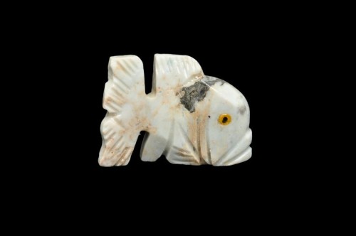 * STEATYT KAMIEŃ MYDLANY PERU CIEKAWA FIGURKA RYBA JASNA BARWA NR 35 *