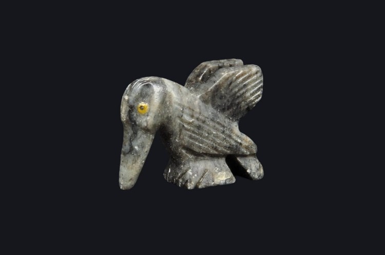 * STEATYT KAMIEŃ MYDLANY PERU FIGURKA PTAK CIEKAWY OKAZ NR 26 *