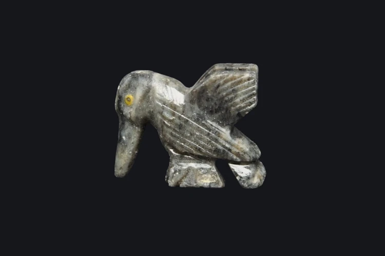 * STEATYT KAMIEŃ MYDLANY PERU FIGURKA PTAK CIEKAWY OKAZ NR 26 *