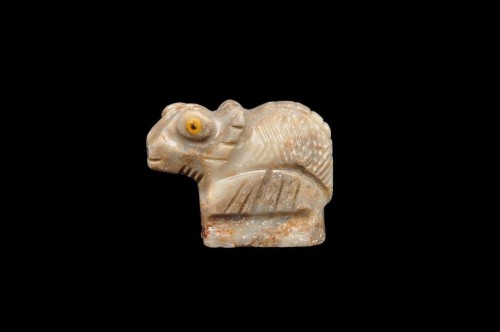 * STEATYT KAMIEŃ MYDLANY PERU FIGURKA KAMELEON INTERESUJĄCA RZEŹBA NR 21 *