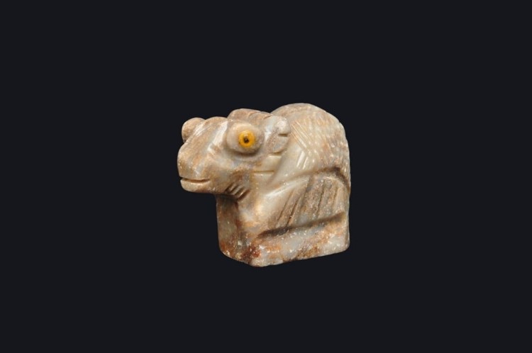 * STEATYT KAMIEŃ MYDLANY PERU FIGURKA KAMELEON INTERESUJĄCA RZEŹBA NR 21 *