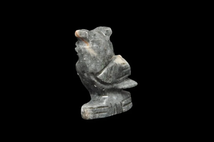 * STEATYT KAMIEŃ MYDLANY PERU FIGURKA SOWA CIEKAWA RZEŹBA NR 16 *