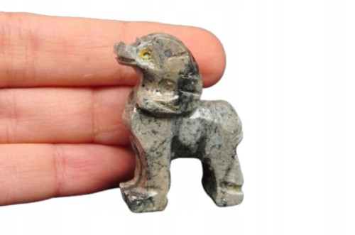 * STEATYT KAMIEŃ MYDLANY FIGURKA KOZICA ŚWIETNY OKAZ NR 14 *