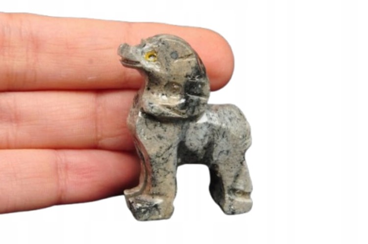 * STEATYT KAMIEŃ MYDLANY FIGURKA KOZICA ŚWIETNY OKAZ NR 14 *