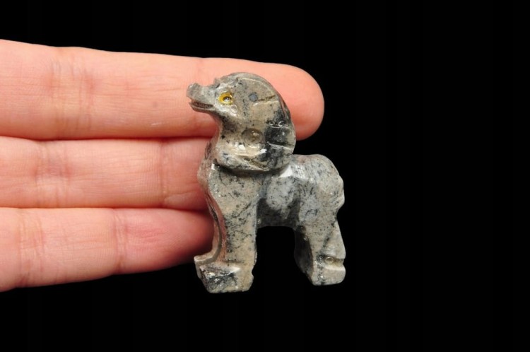 * STEATYT KAMIEŃ MYDLANY FIGURKA KOZICA ŚWIETNY OKAZ NR 14 *