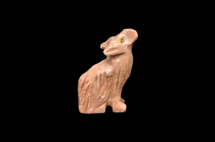 * STEATYT KAMIEŃ MYDLANY FIGURKA WILK PIĘKNA RZEŹBA ZWIERZE NR 10 *