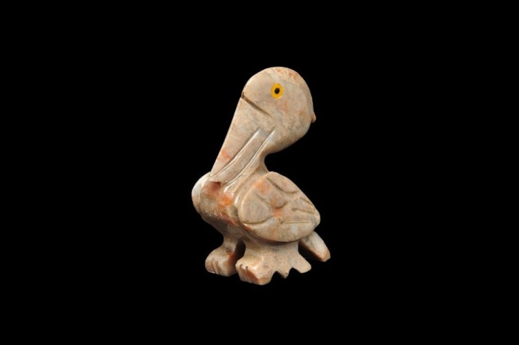 * STEATYT KAMIEŃ MYDLANY FIGURKA PELIKAN ŚWIETNY DO KOLEKCJI NR 5 *