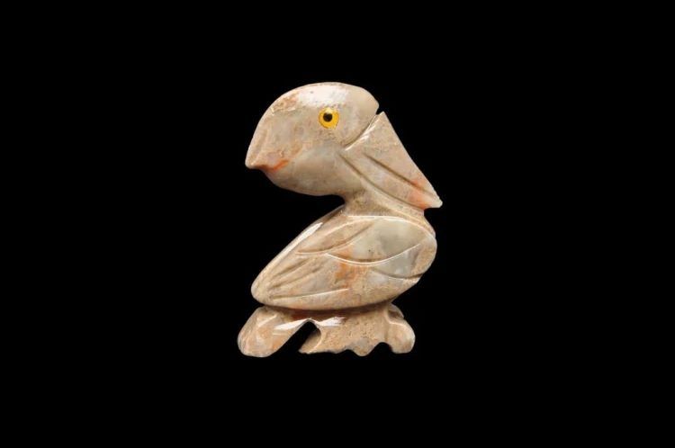 * STEATYT KAMIEŃ MYDLANY FIGURKA PELIKAN ŚWIETNY DO KOLEKCJI NR 5 *