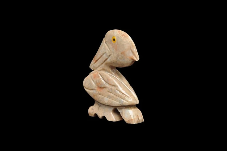 * STEATYT KAMIEŃ MYDLANY FIGURKA PELIKAN ŚWIETNY DO KOLEKCJI NR 5 *