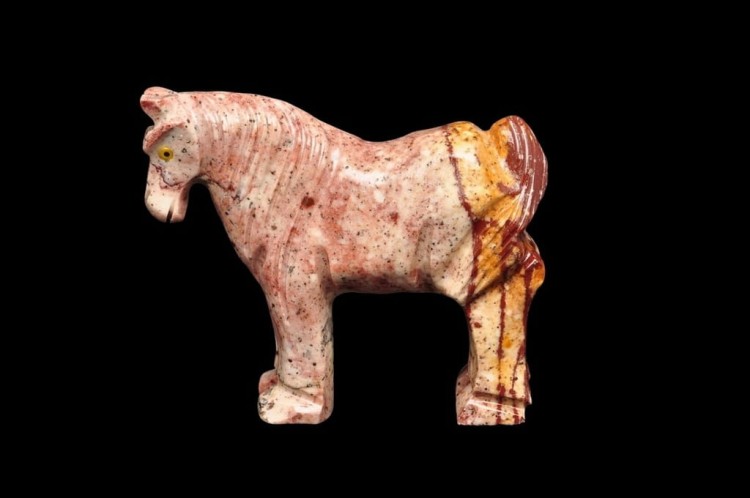 * STEATYT KAMIEŃ MYDLANY PIĘKNA FIGURKA KOŃ ŚLICZNY WZÓR NR 17 *