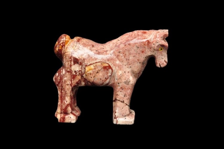 * STEATYT KAMIEŃ MYDLANY PIĘKNA FIGURKA KOŃ ŚLICZNY WZÓR NR 17 *