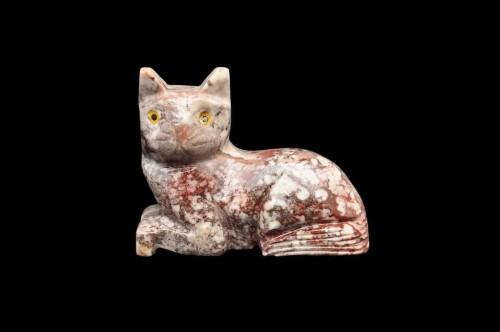 * STEATYT KAMIEŃ MYDLANY FIGURKA KOT UROCZY OKAZ CIEKAWY WZÓR NR 20 *