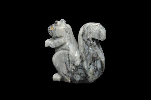 * STEATYT KAMIEŃ MYDLANY UROKLIWA FIGURKA WIEWIÓRKA PIĘKNA OZDOBA NR 21 *