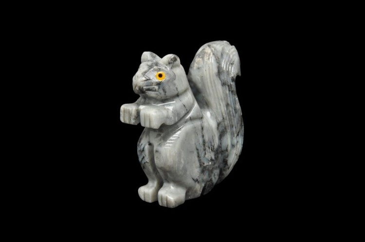 * STEATYT KAMIEŃ MYDLANY UROKLIWA FIGURKA WIEWIÓRKA PIĘKNA OZDOBA NR 21 *