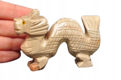 * STEATYT KAMIEŃ MYDLANY ŚWIETNA FIGURKA SMOK DOSKONAŁA NA PREZENT NR 22 *