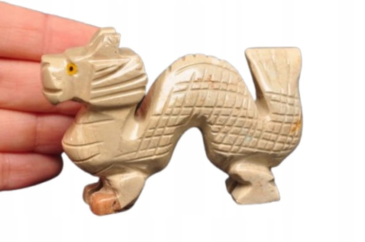 * STEATYT KAMIEŃ MYDLANY ŚWIETNA FIGURKA SMOK DOSKONAŁA NA PREZENT NR 22 *