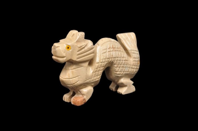 * STEATYT KAMIEŃ MYDLANY ŚWIETNA FIGURKA SMOK DOSKONAŁA NA PREZENT NR 22 *