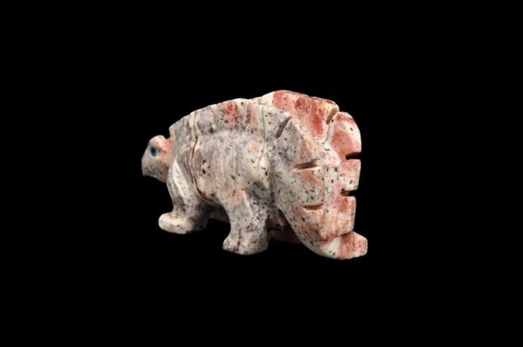 * STEATYT KAMIEŃ MYDLANY INTERESUJĄCA FIGURKA DINOZAUR NR 25 *