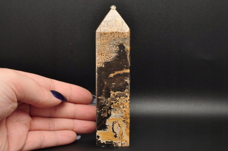 * JASPIS PEJZAŻOWY WIEŻA OBELISK PRZEŚLICZNY WZÓR DOSKONAŁA JAKOŚĆ NR 2 *