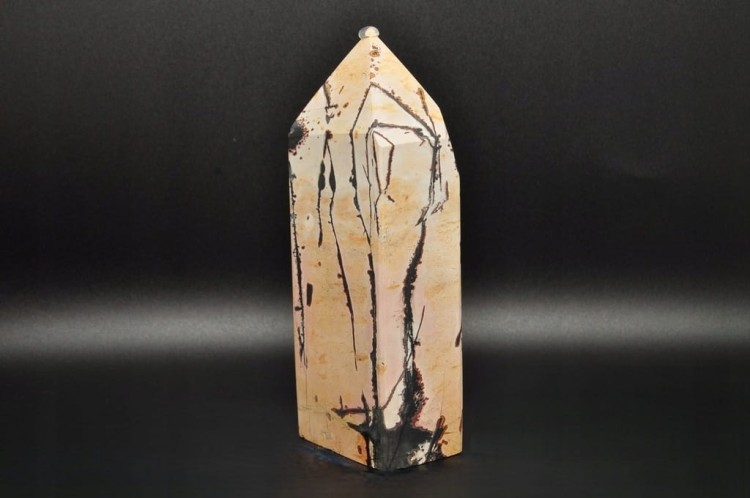 * JASPIS PEJZAŻOWY WIEŻA OBELISK MINERAŁ NATURALNY PIĘKNY WZÓR NR 1 *