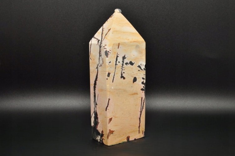 * JASPIS PEJZAŻOWY WIEŻA OBELISK MINERAŁ NATURALNY PIĘKNY WZÓR NR 1 *