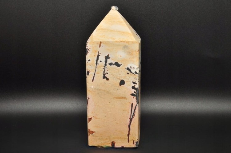 * JASPIS PEJZAŻOWY WIEŻA OBELISK MINERAŁ NATURALNY PIĘKNY WZÓR NR 1 *