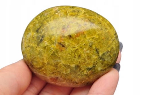 * OPAL ZIELONY MADAGASKAR CUDOWNA BARWA POLEROWANY SZLIFOWANY NR GO10 *