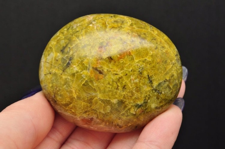 * OPAL ZIELONY MADAGASKAR CUDOWNA BARWA POLEROWANY SZLIFOWANY NR GO10 *