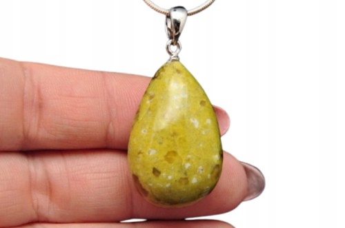 * OPAL ZIELONY ZAWIESZKA KAMIEŃ NATURALNY INTENSYWNA BARWA NR 14 *