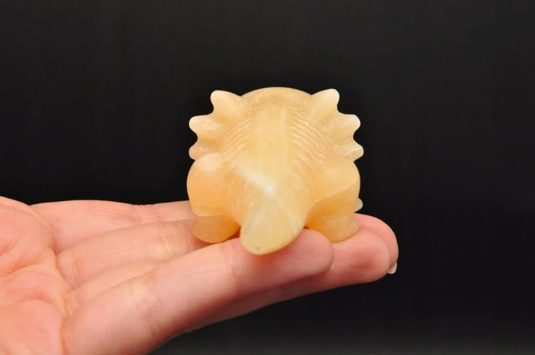 * KALCYT ŻÓŁTY FIGURKA AKSOLOTL AMBYSTOMA MEKSYKAŃSKA PIĘKNY OKAZ NR 3 *