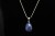 * LAPIS LAZULI ZAWIESZKA GRANATOWA BARWA ELEGANCKA BIŻUTERIA NR 24 *
