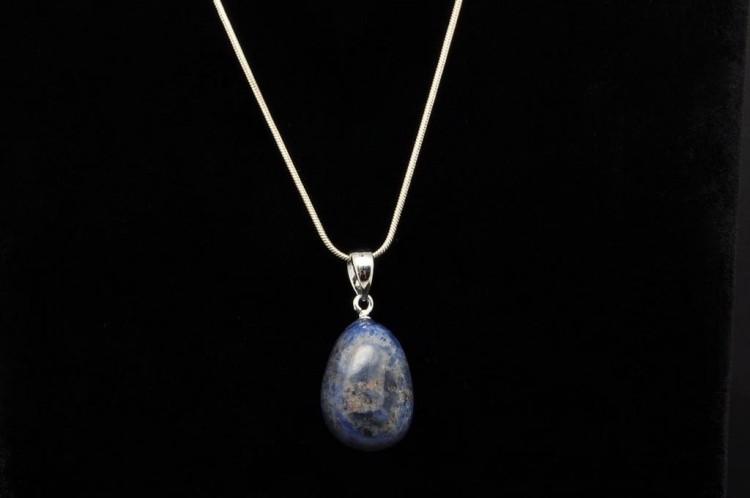 * LAPIS LAZULI ZAWIESZKA GRANATOWA BARWA ELEGANCKA BIŻUTERIA NR 24 *